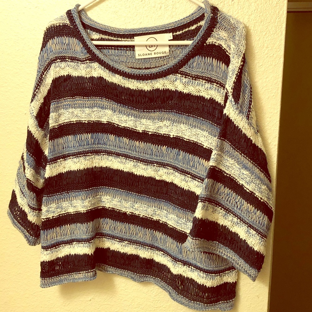 🌺🌺Sloane Rouge Blue Striped Sweater🌺🌺
